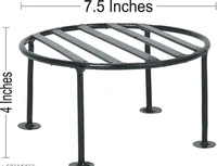   Circle Iron  Pots& Planter Stand It will give any place a splendid look and a dash of style Pack  of 4 -  Free Size, Black, Iron,  Pack of 2, Round